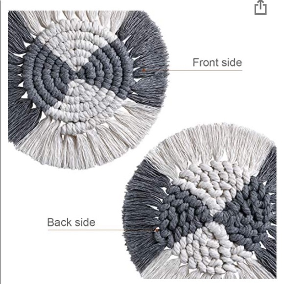 4PCS Macramé Coaster For Drink 🍹 Handmade - Picture 8 of 13